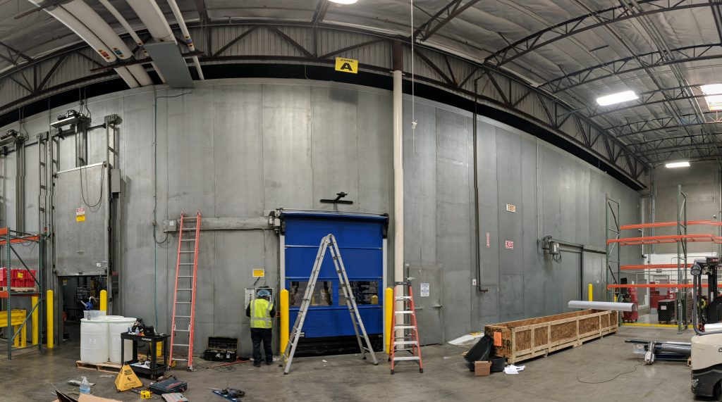 Industrial service work at a loading facility